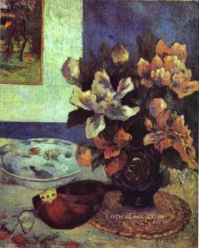 Still Life with Mandolin Post Impressionism flower Paul Gauguin Oil Paintings